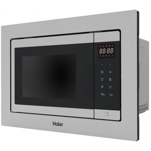 Haier HMX-BTG207X: встраиваемая микроволновая печь с грилем, мощность 700 Вт и объем 20 литров, управление сенсором.