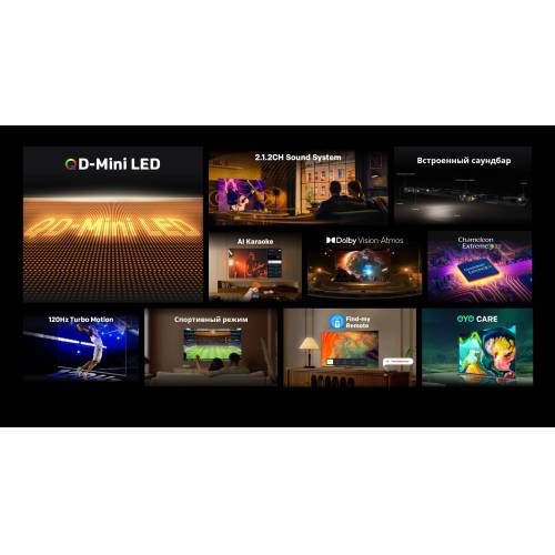 Телевизор Skyworth 55X85G QD-Mini LED 4K 120 Гц Google TV