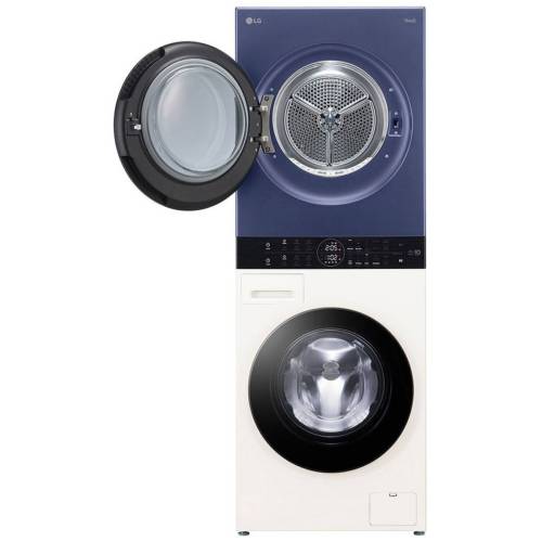 LG WashTower W4W8LVPK4HM — инверторный двигатель с прямым приводом, TurboWash 360° и функция Steam — Onbir.kg Бишкек, Кыргызстан