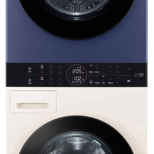 LG WashTower W4W8LVPK4HM — сушильная машина с электрическим тепловым насосом, DUAL Inverter HeatPump и двойной фильтр-уловитель пуха — Onbir.kg Бишкек, Кыргызстан