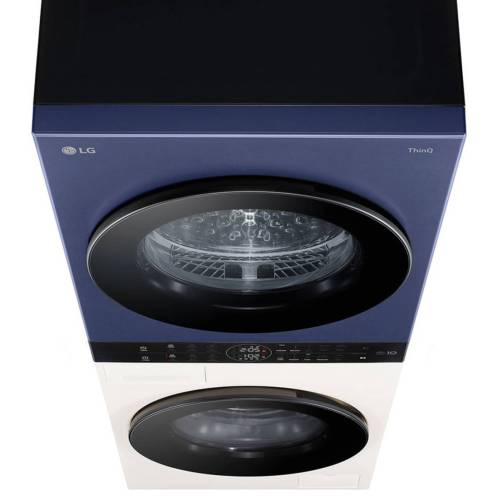 LG WashTower W4W8LVPK4HM — управление через ThinQ (Wi-Fi), Smart Pairing и удаленный контроль цикла — Onbir.kg Бишкек, Кыргызстан