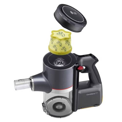 LG A9K-CORE — технология Kompressor™ уплотняет мусор, увеличивая полезный объём контейнера до 2.4 раз