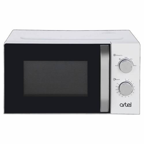 Микроволновая печь Artel — белый корпус, лаконичный дизайн, габариты 45,5×35,1×26,1 см. Купить с доставкой.