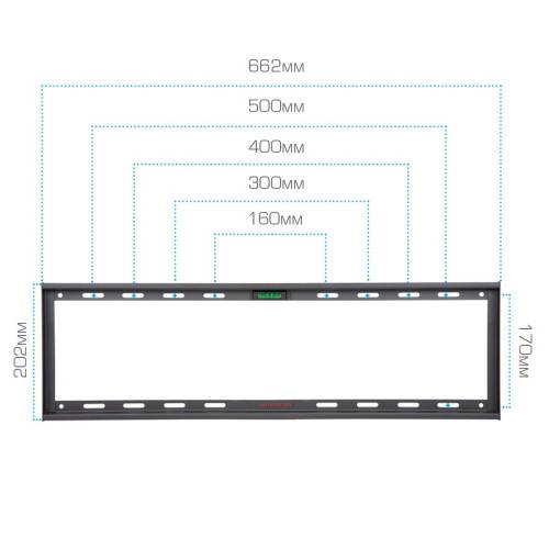 Настенный кронштейн Arm media STEEL-1 black — Совместимость VESA: 50×50, 75×75, 100×100, 200×100, 200×200, 300×200, 300×300, 400×200, 400×300, 400×400, 600×400 — Onbir.kg Бишкек, Кыргызстан