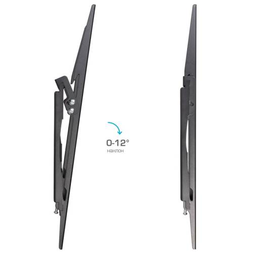 Настенный наклонный кронштейн Arm media STEEL-4 black — Диагональ экрана: 22–65″ (56–165 см) — Onbir.kg Бишкек, Кыргызстан