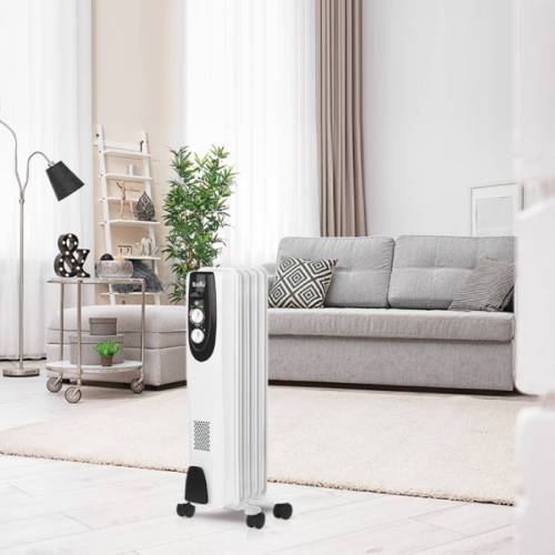 Масляный радиатор Ballu BOH/CL-05WRN — 5 секций, для помещения до 15 м², длина кабеля 1.6 м. Купить с доставкой по Бишкеку