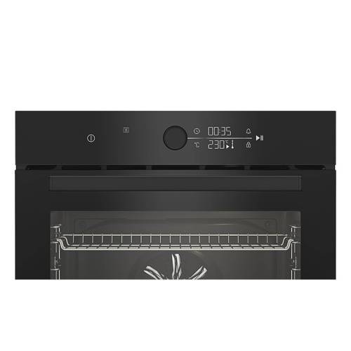 Духовка Beko BBIM174NOBE — LED дисплей и поворотные переключатели управления ONBIR.KG