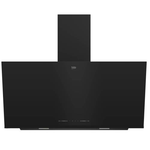Наклонная вытяжка Beko BHCA92442BBH — широкая модель 90 см с современным чёрным дизайном ONBIR.KG
