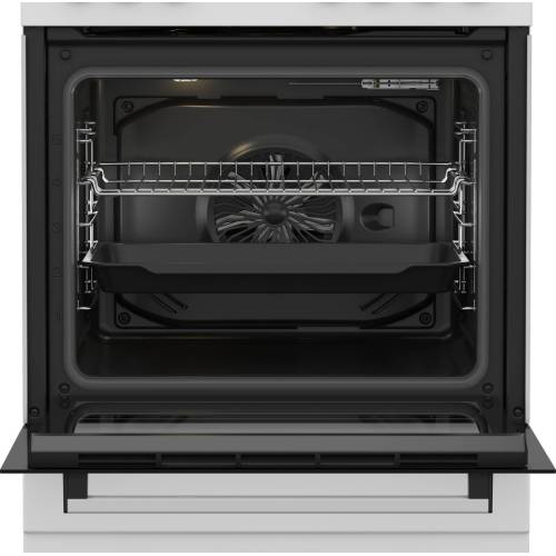 Газоэлектрическая плита Beko FBE62120SWD — бустер, быстрый разогрев духовки ONBIR.KG