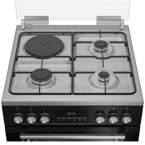 Beko FBE63331XCS — высокоэффективные газовые горелки обеспечивают быстрый нагрев и экономию энергии