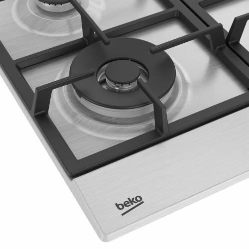 Варочная панель Beko HIAW64225SX — стильный корпус из нержавеющей стали, подойдет для любой кухни