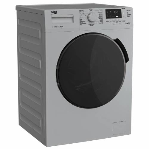 Стиральная машина Beko WSRE6512PRS с максимальной скоростью отжима 1000 об/мин и уровнем шума до 77 дБ. Заказать в Кыргызстане с доставкой