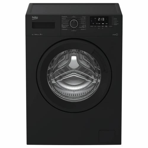 Черная Beko WSRE6512ZAA с контролем дисбаланса и 15 программами стирки — заказать в Бишкеке с доставкой 
