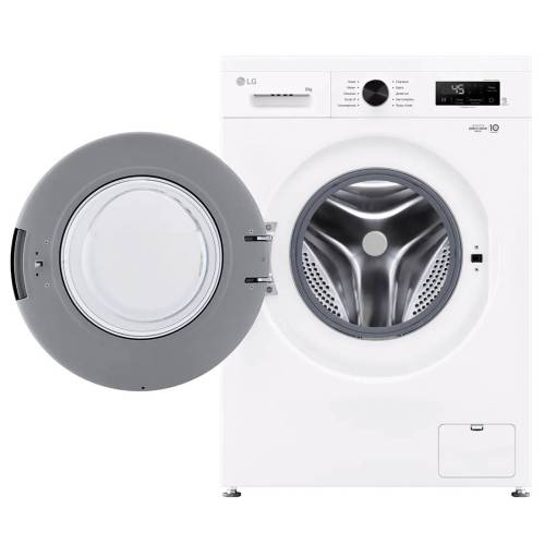 Стиральная машина LG F2Y1NS6W — белый корпус, пластиковая дверь, LED-дисплей, заказать онлайн с доставкой