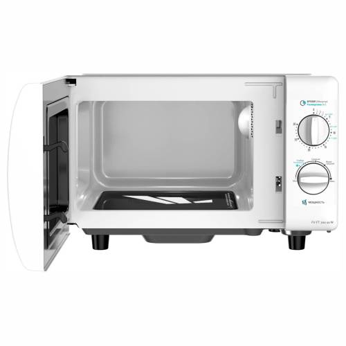 Микроволновая печь SNOWCAP — 3 уровня мощности, механическое управление с поворотными переключателями. Заказать по городу
