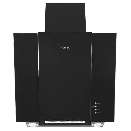 GEFEST ВО 3603 Д2А — наклонная каминная вытяжка черного цвета со стеклянным корпусом, купить в Бишкеке с доставкой