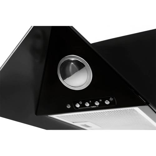 GEFEST ВО 3604 Д2А — стильная наклонная вытяжка с черным стеклянным корпусом, заказать онлайн в Бишкеке.