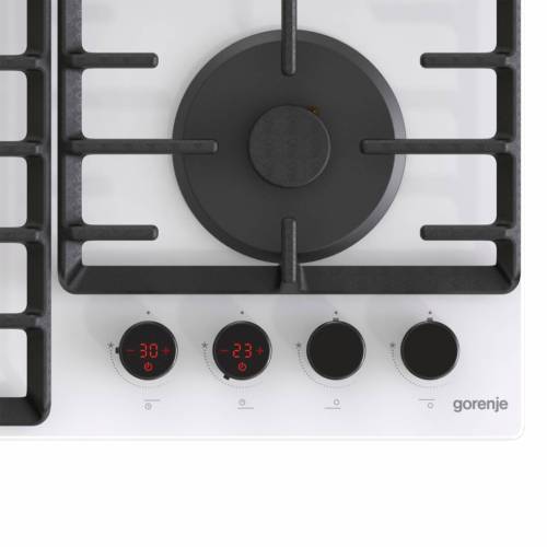 Gorenje GKTW642SYW — стильная панель с Wok-конфоркой и чугунными держателями, заказать в Бишкеке