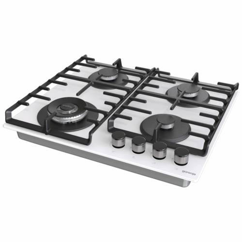 Gorenje GKTW642SYW — прочное белое стекло и надежные переключатели, купить по выгодной цене в Бишкеке