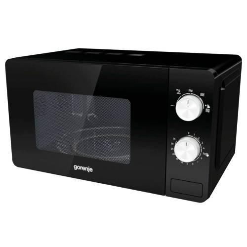 Gorenje MO20E1B — корпус из крашеной стали, дверца из стекла, открывается влево кнопкой. Заказать с доставкой