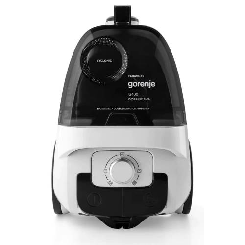 Gorenje VC2201G4AEW — белый пылесос 2200 Вт, контейнер, HEPA, купить Onbir.kg