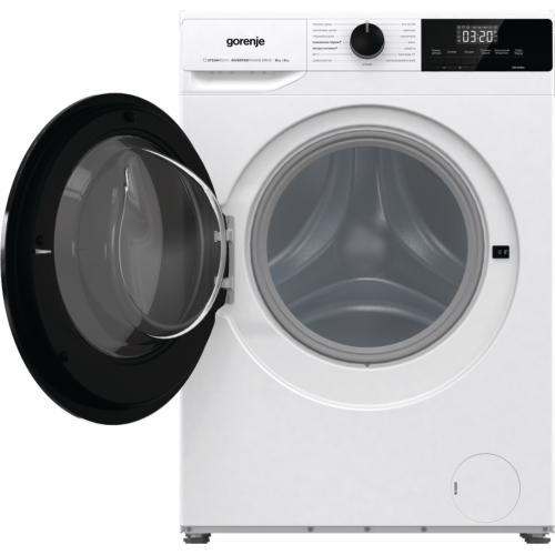 Gorenje W1D2A854ADPS — стирально-сушильная машина 2-в-1 с фронтальной загрузкой для удобной стирки и сушки в одном корпусе