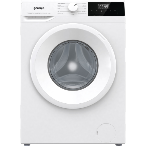 Gorenje WNHPI84AS/R — 8 кг, 1400 об./мин, 15 программ, инверторный мотор, функция пара. Купить в Бишкеке