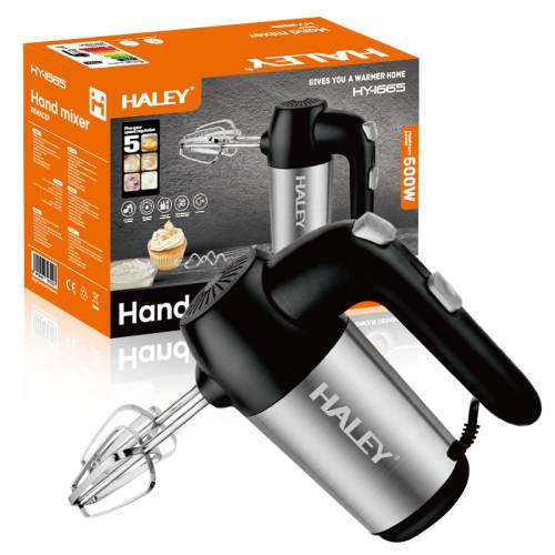 Haley HY-1665 — ручной миксер 500 Вт из нержавеющей стали, купить в Бишкеке с доставкой