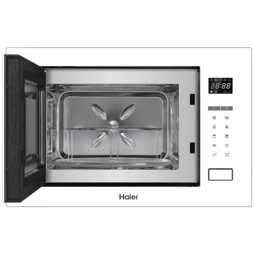 Встраиваемая микроволновая печь Haier HMX-BTG259W: 900 Вт, 25 литров, гриль, электронное управление.