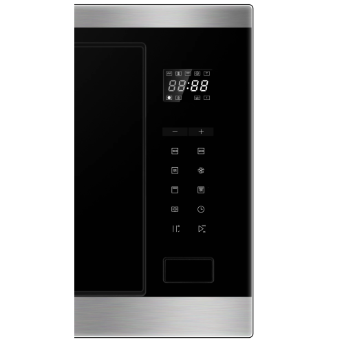 Встраиваемая микроволновая печь Haier HMX-BTG259X: объем 25 л, мощность 900 Вт, гриль, электронное управление.
