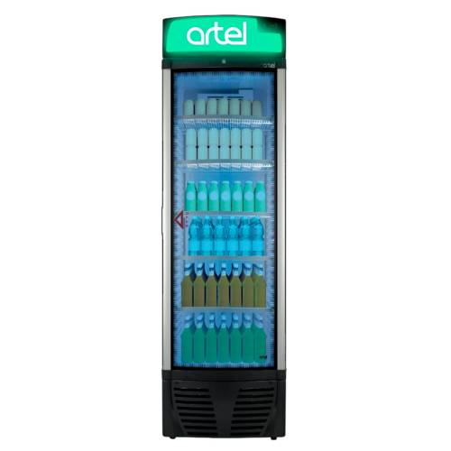 ARTEL HS520SN — витринный холодильник с LED-подсветкой и капельной системой, 203.5 см