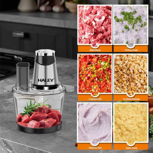 Haley HY-1243 — измельчает мясо, овощи, орехи, шинкует слайсами и соломкой