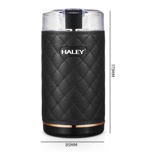 Haley HY-2112 — кофемолка 50 г с ножевыми лезвиями и кожаным корпусом, купить в Бишкеке с доставкой