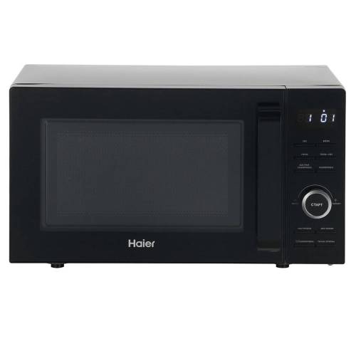Haier HMB-MM208BA — микроволновая печь 20 л, галогенное освещение, звуковой сигнал, черный дизайн, заказ в Бишкеке