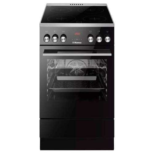 Hansa FCCL59325 — трёхслойное остекление сохраняет тепло внутри духовки и остаётся прохладным снаружи