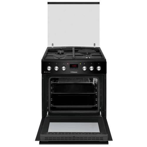 Hansa FCMM68243 — прочные чугунные решётки обеспечивают устойчивость посуды и долговечность конструкции