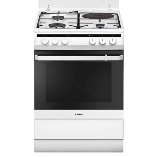 Hansa FCMW64040 — комбинированная плита серии Integra в белом цвете, купить онлайн с доставкой в Бишкеке