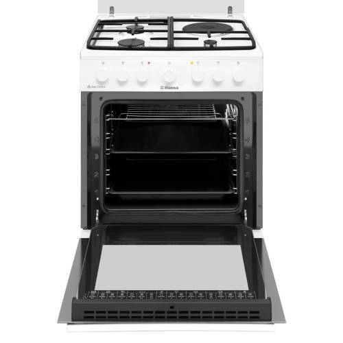 Hansa FCMW68143 — прочное эмалевое покрытие корпуса устойчиво к загрязнениям и высоким температурам