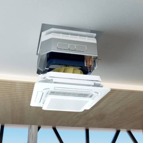 Hisense AUC-24HR4SJA — встроенный дренажный насос (подъём конденсата до 1,2 м), двустороннее подключение дренажа (левое или правое), возможность притока свежего воздуха — Onbir.kg Бишкек, Кыргызстан