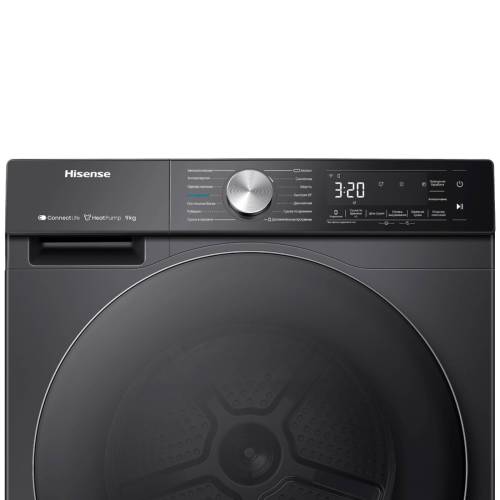 Hisense DH5S902BB — 12 программ, включая Антиаллергию, Шерсть, Пуховые вещи, Детскую одежду и Быструю сушку