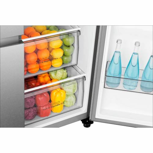 Hisense RS840N4AIF — морозильная камера с 4 стеклянными полками, 2 ящиками и 4 дверными полками, замораживание до 13 кг в сутки