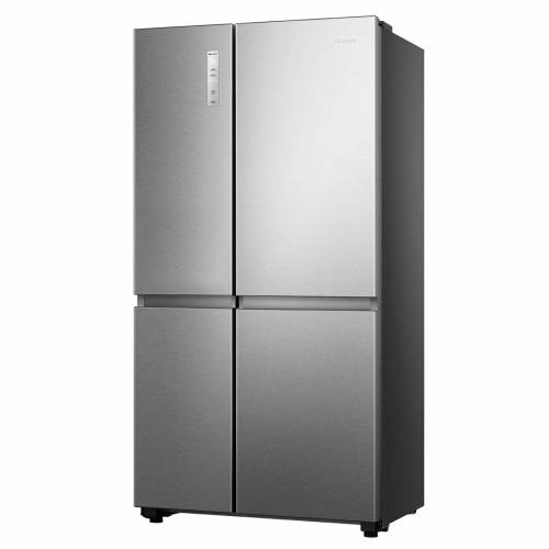 Hisense RS840N4AIF — 4 стеклянные полки, 2 контейнера для овощей с регулировкой влажности, 4 дверные полки