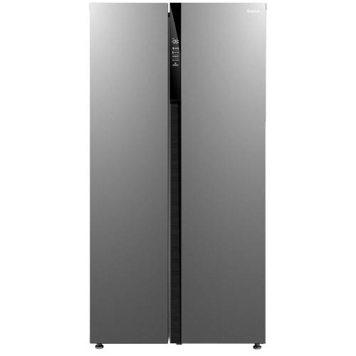 Бирюса SBS 587I — работает на экологичном хладагенте R-600a, уровень шума 43 дБа, управление электронное с LED-дисплеем и функцией блокировки.