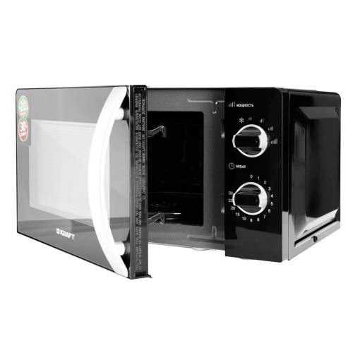KRAFT KF20MW7B-203M — микроволновая печь на 20 л с механическим управлением и мощностью 700 Вт. Подходит для дома, офиса и дачи. Купить в Бишкеке с доставкой