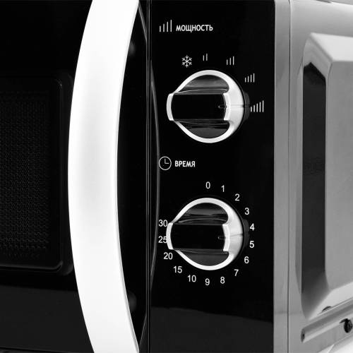 Микроволновая печь KRAFT KF20MW7B-203M — режим размораживания по весу и времени. Быстро разогревает и размораживает продукты. Купить с доставкой в Кыргызстане.  KRAFT KF20MW7B-203M — прочный корпус, черный цвет, механические п