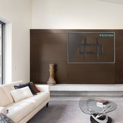 Настенный фиксированный кронштейн Kromax IDEAL-3 Black — Диагональ экрана: 22–65″ — Onbir.kg Бишкек, Кыргызстан