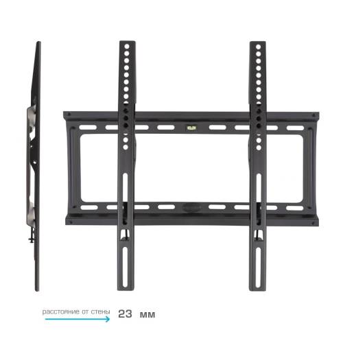 Настенный фиксированный кронштейн Kromax IDEAL-3 Black — Максимальная нагрузка: 50 кг — Onbir.kg Бишкек, Кыргызстан