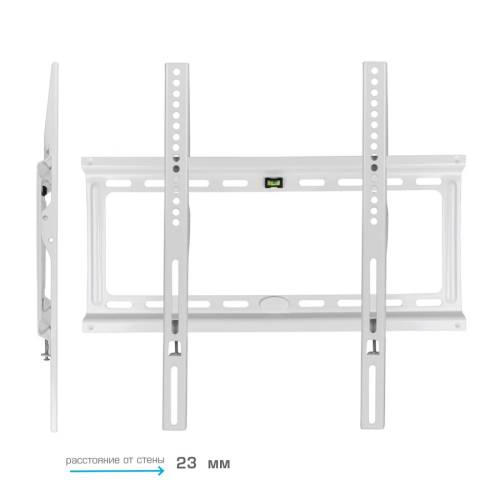 Настенный фиксированный кронштейн Kromax IDEAL-3 White — Максимальная нагрузка: 50 кг — Onbir.kg Бишкек, Кыргызстан