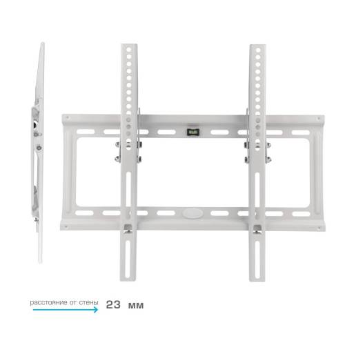 Настенный наклонный кронштейн Kromax IDEAL-4W new white — Максимальная нагрузка: 50 кг — Onbir.kg Бишкек, Кыргызстан