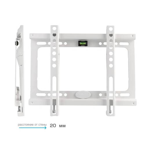 Настенный фиксированный кронштейн Kromax IDEAL-5W white — Расстояние от стены: 20 мм — Onbir.kg Бишкек, Кыргызстан